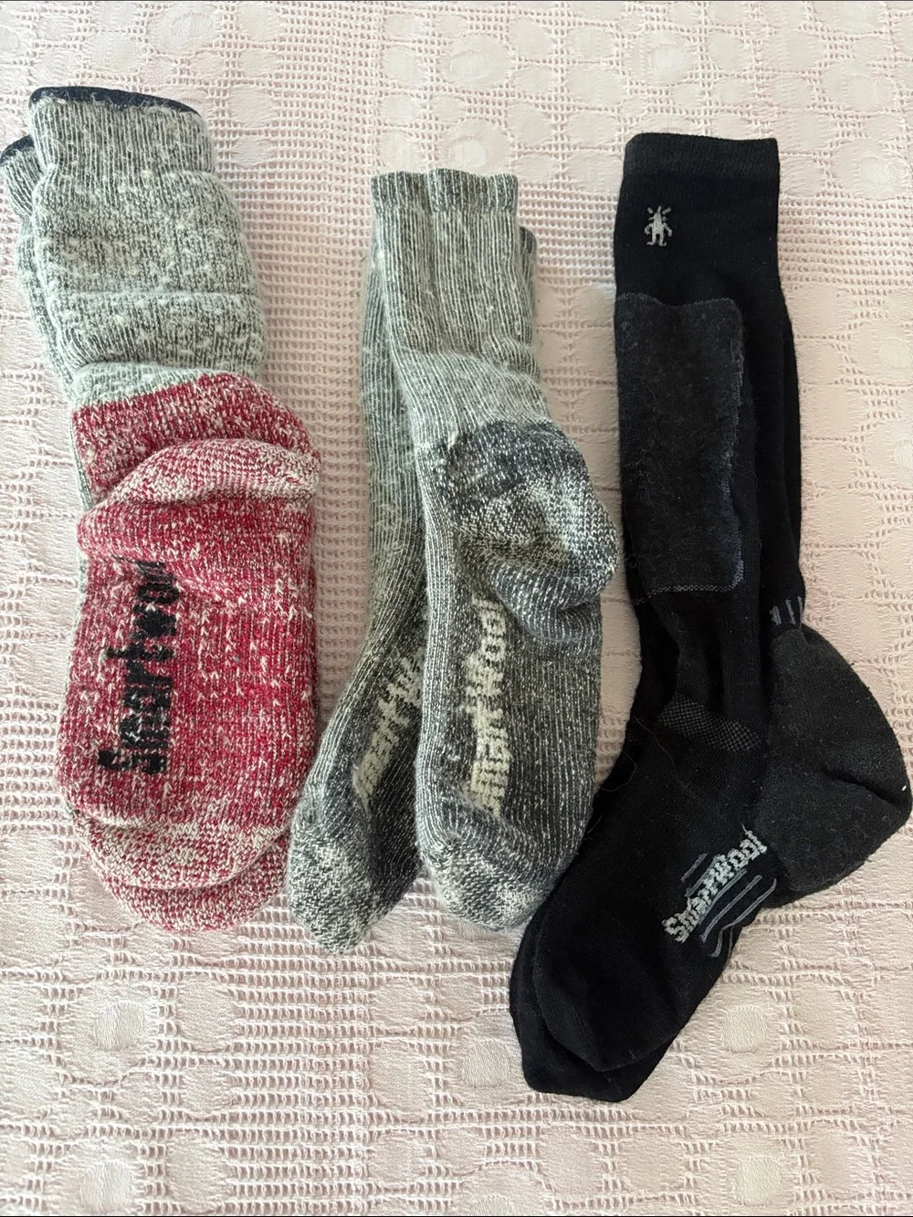 3 pairs smartwool socks